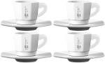 Bialetti Espresso csésze szett fehér (4db) 
4db + csészealj 
porcelán